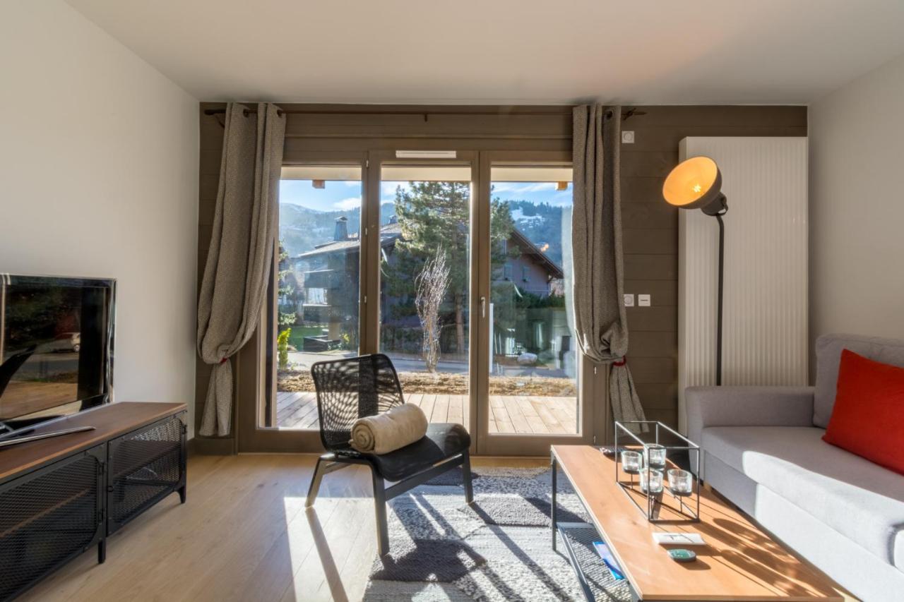 2 Pieces Vue Domaine Skiable Proche Arret Navette - Chalet Perrette Daire Saint-Gervais-les-Bains Dış mekan fotoğraf